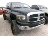 2007 DODGE 2500 PICKUP TRUCK, 401974 MILES,  CREWCAB, 4X4, 6.7L CUMMINS DIE