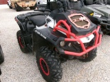 2016 CAN AM OUTLANDER 650 XMR ATV, 1739 MILES,  GAS, 4X4, SNORKEL KIT, WINC
