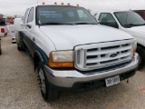1999 FORD F450 WESTERN HAULER PICKUP TRUCK, 121439 MILES,  CREWCAB, 4X4, 7.