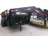 2009 PJ DUMP TRAILER,  14' GOOSENECK, 1' 6