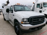 2004 FORD F550 MECHANICS TRUCK, 271000 MILES,  REGULAR CAB, 2WD, 6.0L POWER