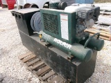 AIR COMPRESSOR/TOOLBOX COMBO,  GAS, HOSE REEL, AS IS WHERE IS