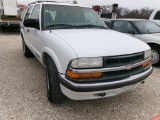 2000 CHEVY BLAZER SUV, 114730 MILES,  4DR, GAS, A/T, A/C, 4X4, REVERSE IS O
