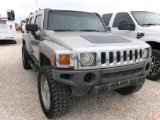 2006 HUMMER H3 SUV,  4DR, 4X4, 3.5L GAS, A/T, A/C, STARTS/RUNS, NO TITLE-BI