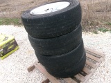 TIRES,  (4) P275 60R20, ALUMINUM WHEELS, AS IS WHERE IS