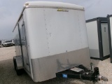2011 DOOLITTLE TRAILER MFG CARGO MASTER CARGO TRAILER,  14' BUMPER PULL, CU