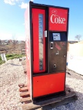 COCA COLA SODA DISPENSING MACHINE,  SELLER STATES RUNS/OPERATES, AS IS WHER