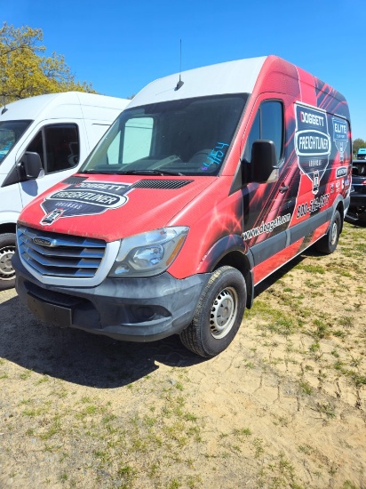 2014 FREGHTLINER , SPRINTER 2500 TRANSIT VAN,  DIESEL, AUTO, PS, AC, S# WDY