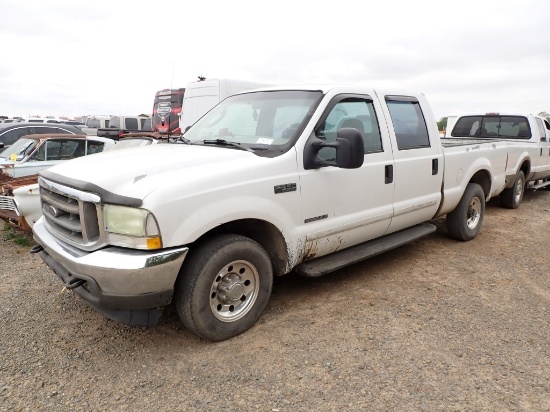 2003 FORD F250 TRUCK, n/a  POWER STROKE, V8, DIESEL, AUTO, CREW CAB,PS, AC,