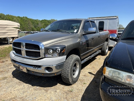 2007 DODGE RAM 2500 TRUCK, 213,165+ mi  CUMMINS DIESEL, AUTO, 4X4, CREWCAB,