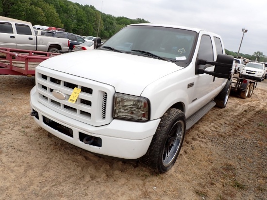 2005 FORD F-250 TRUCK, 269,649+ mi,  CREW CAB, DIESEL, AUTOMATIC, PS, AC S#