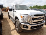 2015 FORD F250 TRUCK, 309,642+ mi,  DIESEL, AUTO, CREWCAB, 4X4, PS, AC, S#