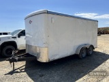 2021 CARRY ON CARGO TRAILER,  16' , TANDEM AXLE, SINGLE TIRE, S# 4YMBC1624M