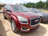 2015 GMC ACADIA SUV,  V6 GAS, AUTO, PS, AC, 3RD ROW, S# 9585