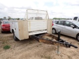 SHOPBUILT TRAILER, KNAPHEIDE TOOLBOX BED, SINGLE AXLE, DUAL TIRE