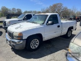2006 GMC SIERRA 1500 TRUCK, 218,187+ mi,  2WD, SINGLE CAB, SHORT BED, S# 3G