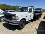 1997 FORD F350 FLATBED TRUCK, 211,148+mi  7.3 DIESEL, 5 SPEED, SINGLE AXLE,