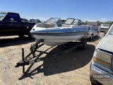 1989 VISION VIP 1700 BOAT,  2.3 FORD ENGINE, OMC BABY COBRA STERN DRIVE, HA