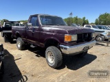 1988 FORD F150 CUSTOM TRUCK, 108479+ mi,  V8 GAS, 5 SPEED, 4X4, PS, AC, 6