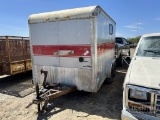 CC FORBES ENCLOSED OFFICE TRAILER,  12', TANDEM AXLE, SINGLE TIRE,