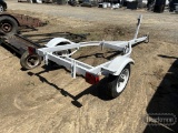 SHOPBUILT BOAT TRAILER,  SINGLE AXLE, SINGLE TIRE, * NO TITLE*