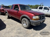 1998 FORD RANGER TRUCK, 148,553+mi,  V6 GAS, AUTO, EXTENDED CAB, 4X4, PS, A