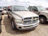 2005 DODGE RAM 1500 TRUCK, 219,613+ mi,  CREW CAB, V8 GAS, 6-SPEED, PS, AC