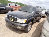 2000 TOYOTA LAND CRUISER SUV, 357,053+ mi,  V8 GAS, AUTO, PS, AC, 3RD ROW,