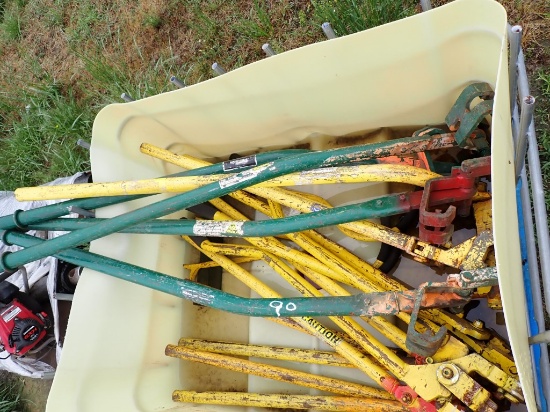 TOTE WITH TIE CLIP WRENCHES  LOCATED ON BLACKMON YARD AT 425 BLACKMON ROAD,