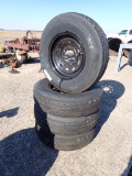 (4) WHEELS AND TIRES 235/80R16