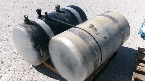 LOT OF ALUMINUM HYD TANKS,  (2), AS IS WHERE IS