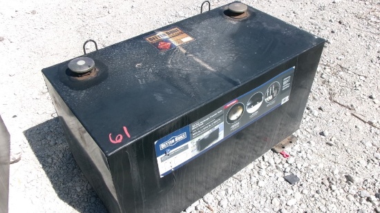 BETTER BUILT STEEL FUEL TRANSFER TANK,  (1) 100 GALLONS, AS IS WHERE IS