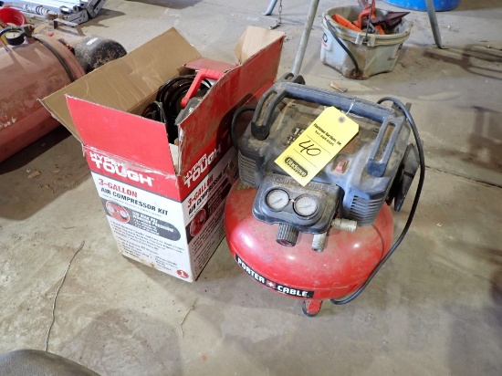 (2) AIR COMPRESSORS,  1 IS NEW