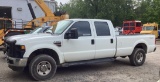 2008 FORD F350XL SUPER DUTY TRUCK,  CREW CAB, – RAN WHEN PARKED QUITE A WHI
