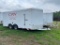 2009 CM ENCLOSED TRAILER,  16' TANDEM AXLES, BALL HITCH, SIDE AND REAR DOOR