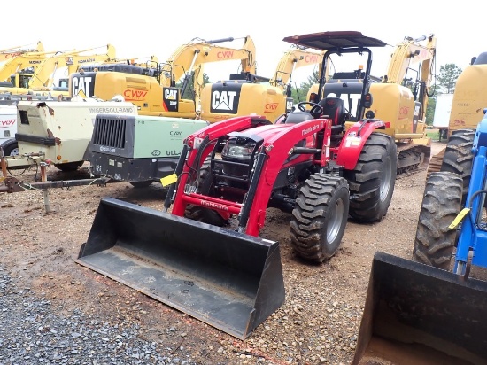 MAHINDRA 3550 PST WHEEL TRACTOR, 333 hrs,  CANOPY, 3PT, PTO, REMOTES, 4X4,