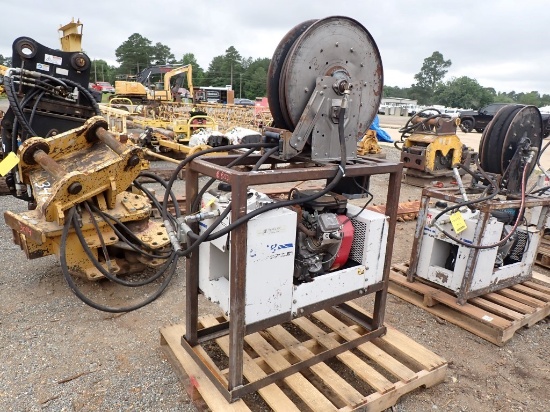 PORTACO GP18 HYDRAULIC POWER PACK,  GP10, 18HP GAS,, W/ HOSEREEL & HYD HOSE