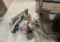 (3) BOTTLE JACKS,(4) OIL FILTER WRENCHES,(2) COME ALONGS