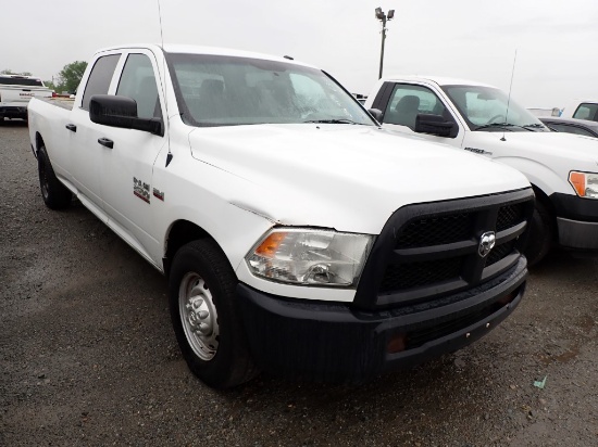 2013 DODGE RAM 2500 TRUCK,  V8 GAS, CREW CAB, AUTO, PS, AC, WEAK ENGINE, S#