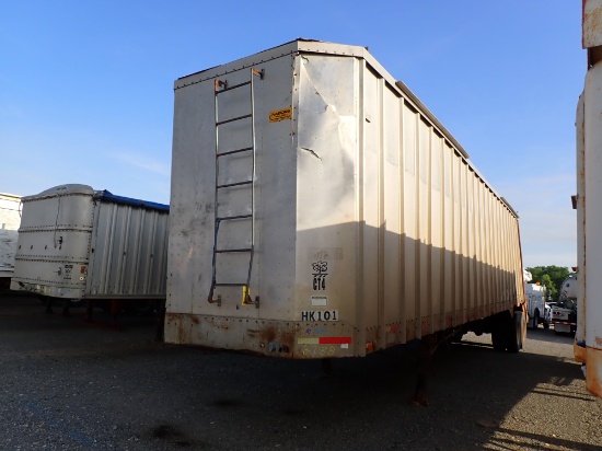 1989 NABORS CHIP TRAILER,  ALUMINUM, TANDEM AXLE, SPRING RIDE, 42' S# 1NT12