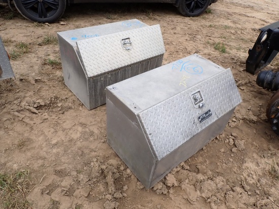 (2) ALUMINUM CHAIN BOXES