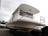 GIBSON FIBER GLASS HOUSE BOAT,  36' LONG, 12' WIDE* NO TITLE BILL OF SALE*