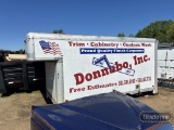 BOX TRUCK  OVER THE CAB BOX BED, 14', ROLL UP REAR DOOR