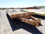 2012 CZ HCZ18KT EQUIPMENT TRAILER,  PINTLE HITCH, 20', 5' DOVE, FOLDING RAM