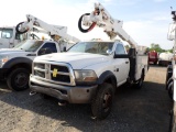 2011 DODGE RAM 5500 BUCKET TRUCK, 256,969+ mi,  CUMMINS DIESEL, AUTO, DRW,