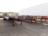 1994 DAYCO LOWBOY TRAILER,  TANDEM AXLE, DUAL TIRE, DOVETAIL, RAMPS, 255/70