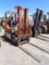 NISSAN 30 FORKLIFT, 1543+ hrs,  ROPS, PROPANE, 3 STAGE MAST, S# 257H