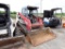 TAKEUCHI TL8 SKID STEER, 1,814+ mi,  RUBBER TRACKS, CAB, AUXILIARY HYDRAULI