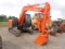 HITACHI ZX70 MINI EXCAVATOR,  CAB, AC, 18