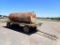 METAL FUEL TANK,  1000 GALLON, MOUNTED ON JOHN DEERE WAGON